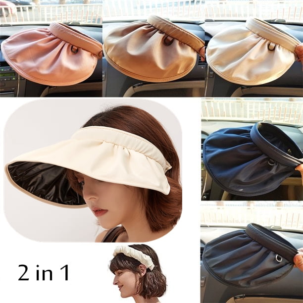 Women Summer Metal Standard Visor Pleated Sun Hat New Beach Hat Women Summer Metal Standard Visor Pleated Sun Hat New Beach Hat